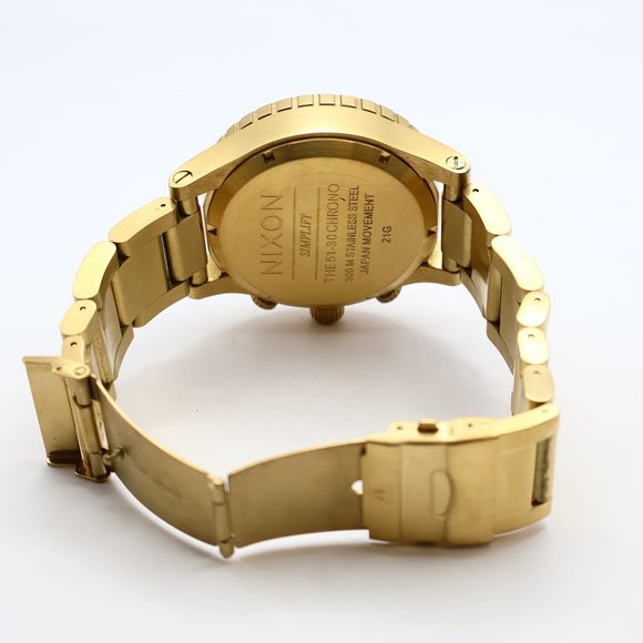 NIXON- Gorgeous 51-30 Goldielocks! SO FRESH NWOT- Full Set - Extra Links & Sexy! - Picture 11 of 15